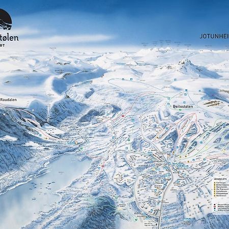 Leilighet Beitostolen Sentrum, Terrasse Og Innendors Parkering Luaran gambar